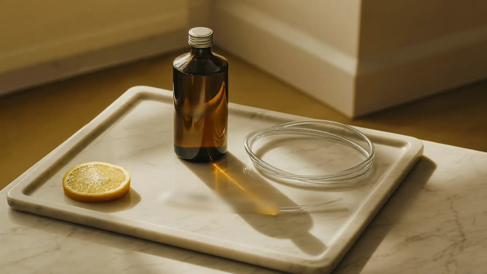 Glutathione infusion still life